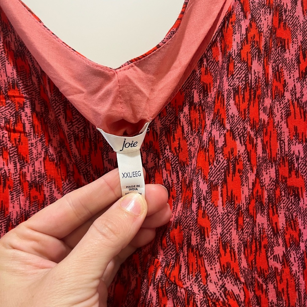 NWT Joie Vibrant Red Maxi Dress Size XXL - Picture 6 of 7